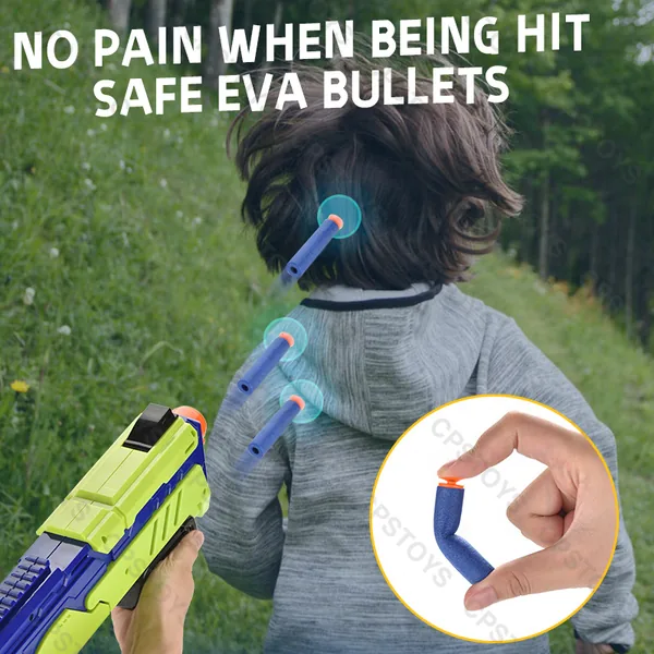 CHT-292894 2 in 1 Blaster With Soft Bullet Gun Kids Toy Gun Foam Blaste