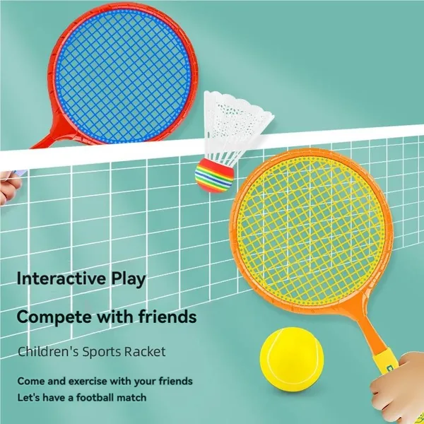 CHT-304057 New Hot Sale Sport Toy Plastic Badminton Tennis Racket Set T
