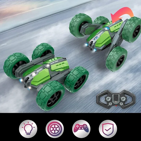 CHT-282830 Double Sided 360 Rotating RC Car Music-Light-Up Outdoor Toy