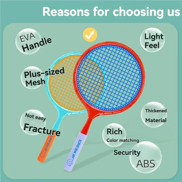 CHT-304057 New Hot Sale Sport Toy Plastic Badminton Tennis Racket Set T