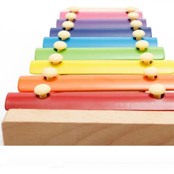 CHT-307384 Children's Educational Wooden Handbell 8-tone Colourful Musi