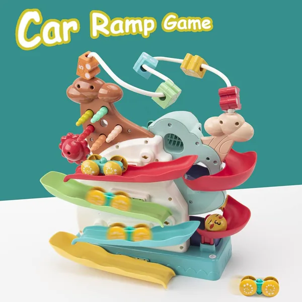 CHT-287262 5 in 1 Toys for Kids Car Ramp Toy Basketball Shooting Game W