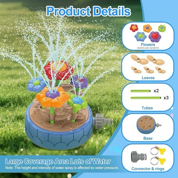 CHT-334372 DIY Flowers Water Sprinklers Outdoor Toy Durable and Fun Kid