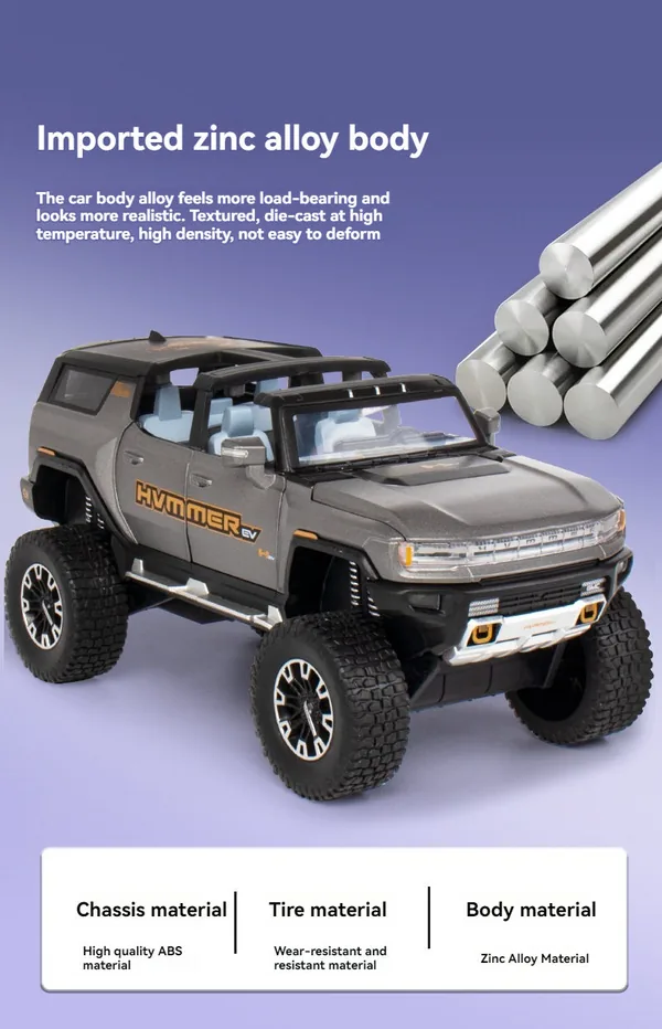 CHT-301046 Big Off-roads Wheel Diecast Toys Car HUMMER Metal Model Coll