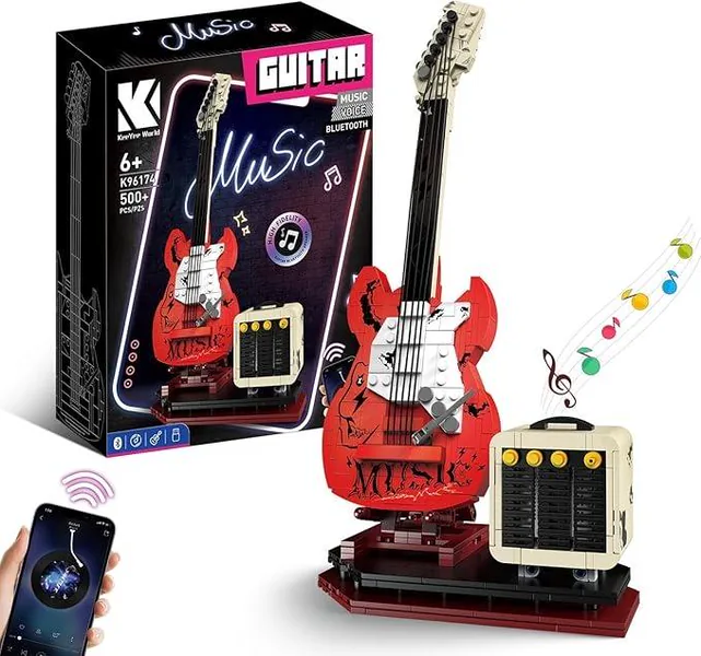 CHT-314429 Guitar Music Interactive Building Set for Music Lovers, DIY