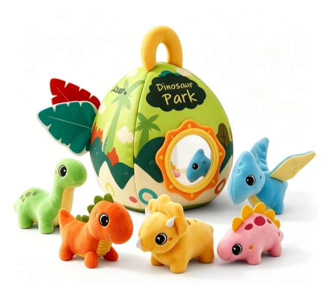 CHT-351204 Plush Dinosaur House