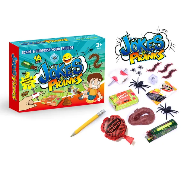 CHT-316536 Prank Kit Funny Gag Gifts Joke Box Practical Jokes Perfect P