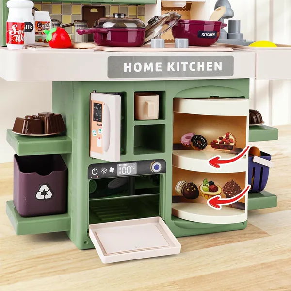 CHT-283809 Kitchen Set Toy with Realistic Steam and Light-up Toys Prete