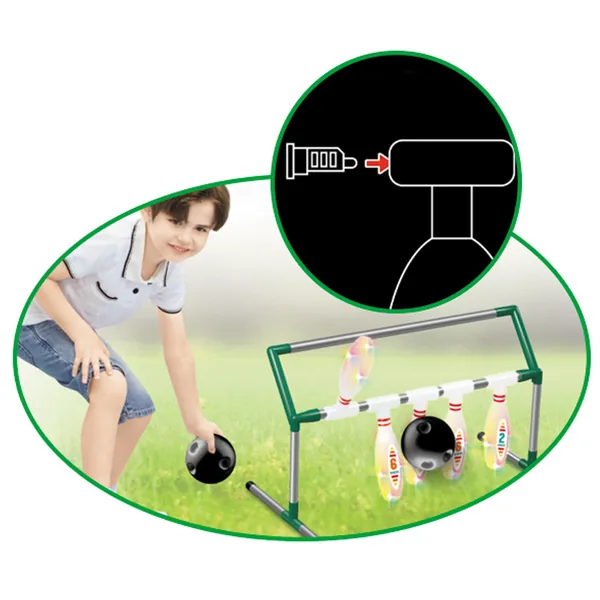 CHT-304613 Kids Bowling Racks Set Indoor and Outdoor Games With Light-u