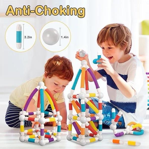 CHT-331628 45PCS Retractable Magnetics Sticks Building Toy Set-Flexible