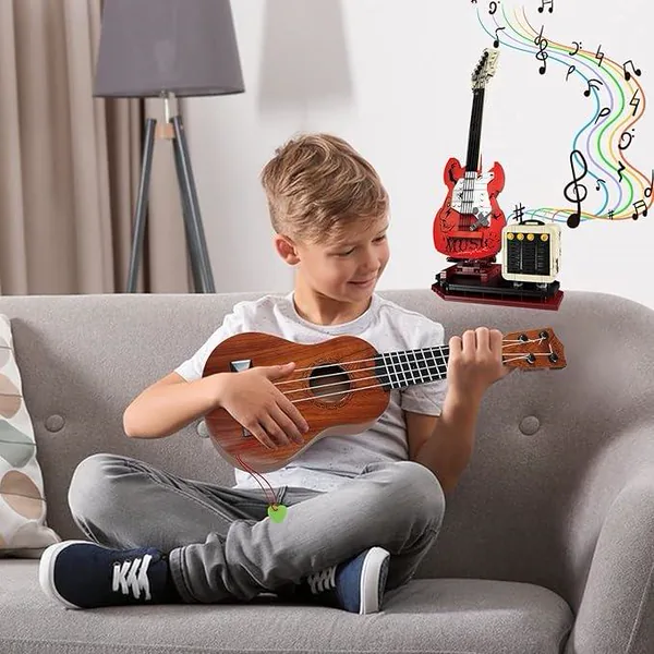 CHT-314429 Guitar Music Interactive Building Set for Music Lovers, DIY