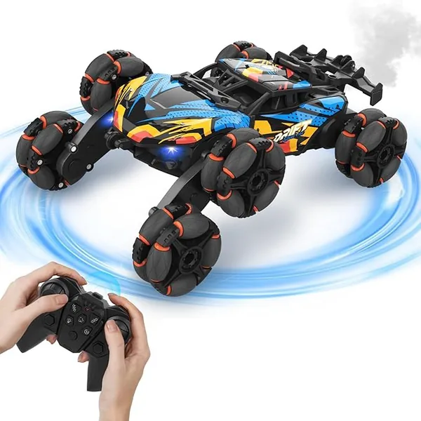CHT-306028 6WD RC Drift Stunt Car with Light-Up Toys 360 Rotating Spray
