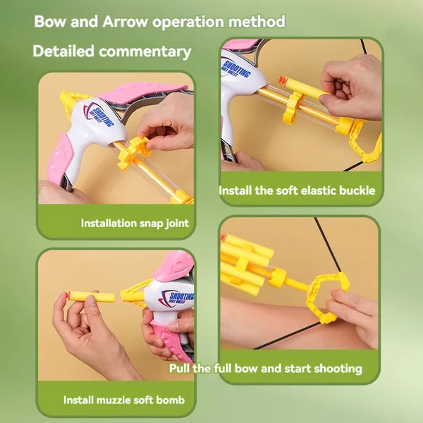 CHT-304605 New Softball Bow and Arrow Shooting Set Toy Arrows Outdoor S