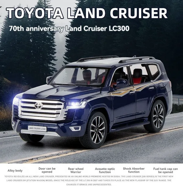 CHT-301056 Diecast Toys Car TO-YOTA Land Cru-iser Metal Model Car Class