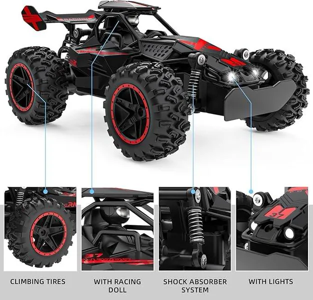 UNRESOLVED-1601527275835 Remote Control Car 1/18 High Speed RC Car for Kids 20KM/H RC
