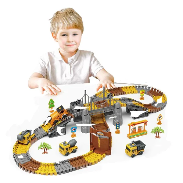 CHT-271736 Electric 174Pcs Slot Car Race Rrack Sets Flexible Track Play