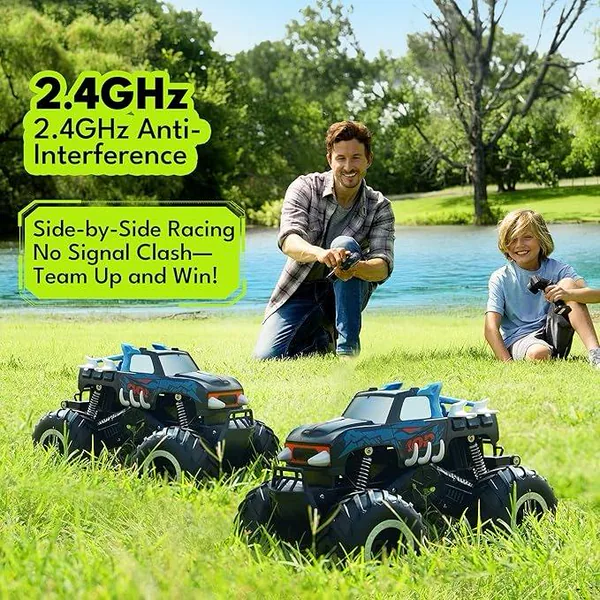 UNRESOLVED-1601530384296 1/16 Scale Waterproof 2.4G 4-Channel RC Truck Car with Charg