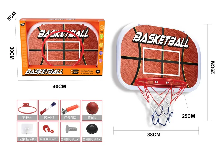 CHT-304918-CPS304923 Metal Rim Indoor Outdoor Hanging Basketball Backboard Set Po