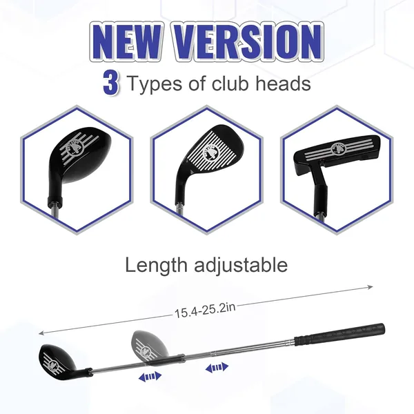 CHT-303782 Kids Golf Club Set with 20pcs Light-up Plastic Golf Balls an