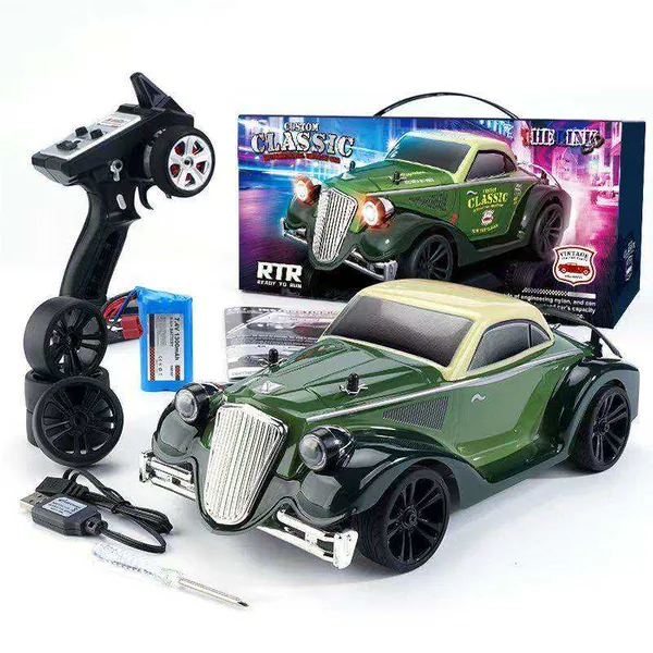 UNRESOLVED-1601208440713 1:16 Scale Off-Road Retro Classic Car 2.4G 4WD 35km/h High-S