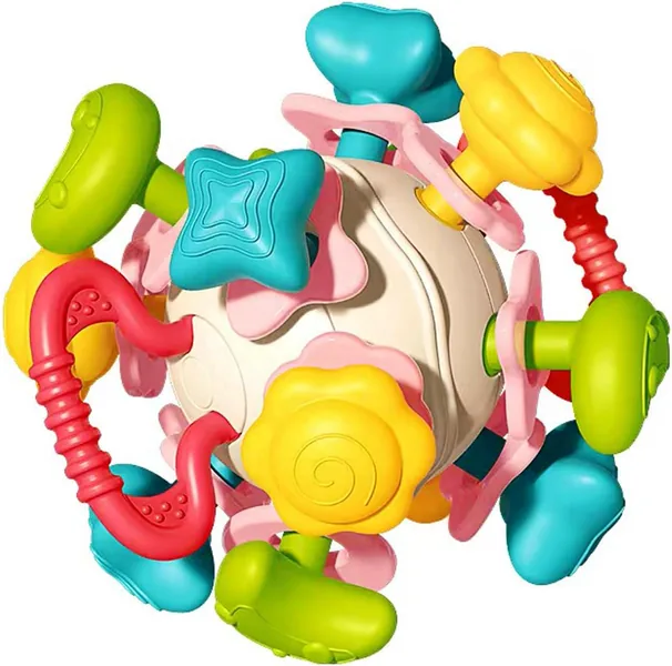 CHT-286411 4 in 1 Baby Sensory Toys Infant Chew Rattles Newborn Toddler
