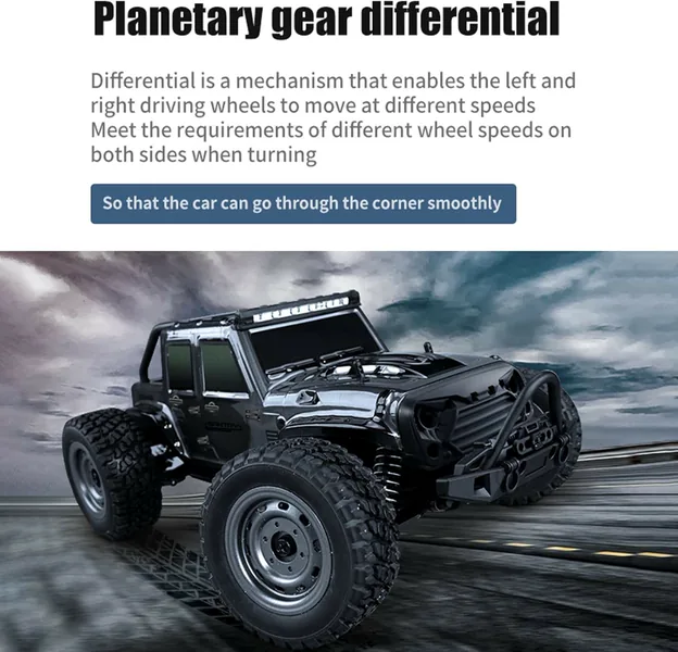 UNRESOLVED-1601220604628 1/16 Scale 2.4Ghz Remote Control 4WD High-Speed Off-Road RC