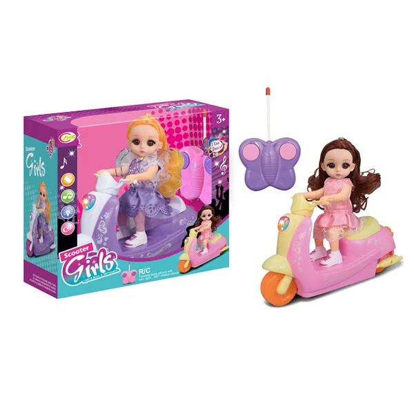 CHT-272706 2.4Ghz Remote Control Motorcycle Doll with Light and Music,