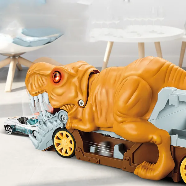 CHT-265008 Dinosaur Eating Cars Transport Truck Storage Toys with Shoot