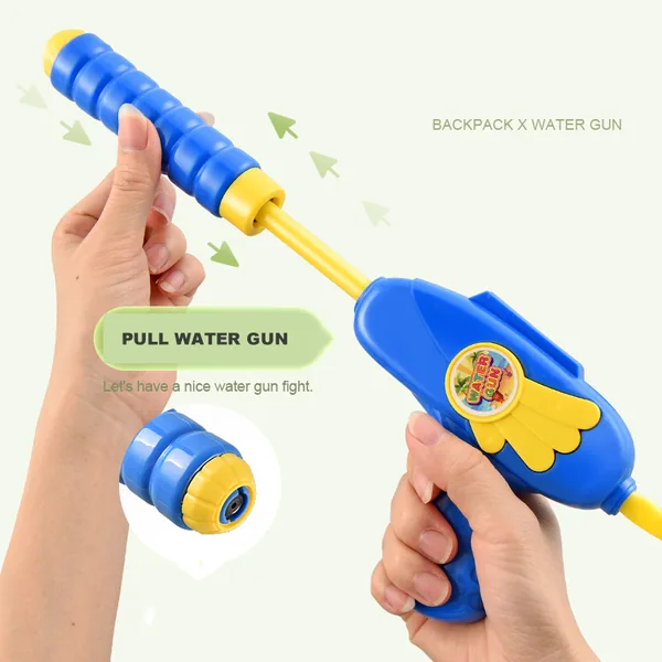 CPSFM-089 Songkran Kids Toy Gun Backpack Pull Water Gun Watering Blast