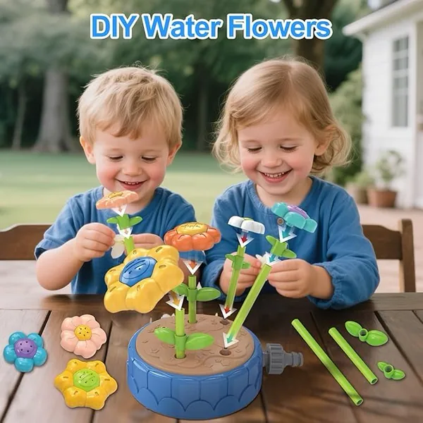 CHT-334372 DIY Flowers Water Sprinklers Outdoor Toy Durable and Fun Kid