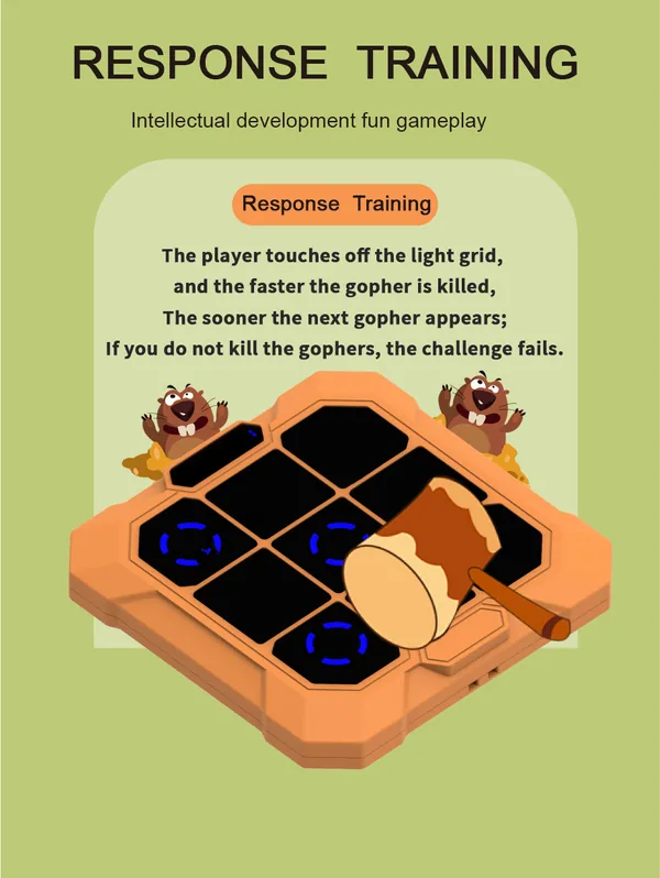 CHT-324701 Tic Tac Toe Bolt Game 6-in-1 Handheld Puzzle Game Console Po