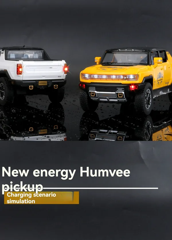 CHT-301045 Diecast Toys HUMMER PICKUP Metal Car Model Kid Cars Collecti