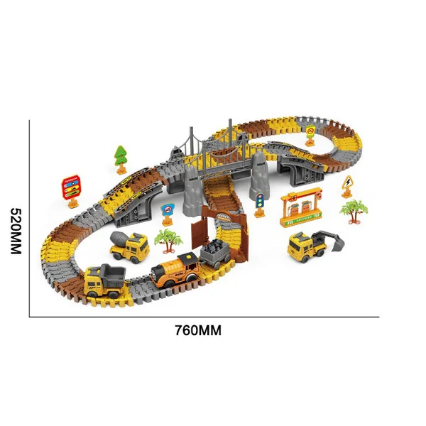 CHT-271736 Electric 174Pcs Slot Car Race Rrack Sets Flexible Track Play