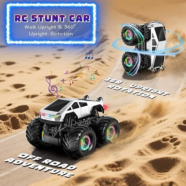 CHT-338438 Remote Control Car Toy for Kids 360 Rotating 4WD RC Stunt Ca