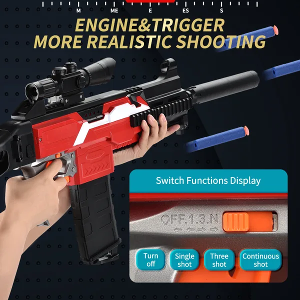 CHT-242435 UMP EVA Soft Bullet Kids Electric Toy Gun Set Outdoor Play T