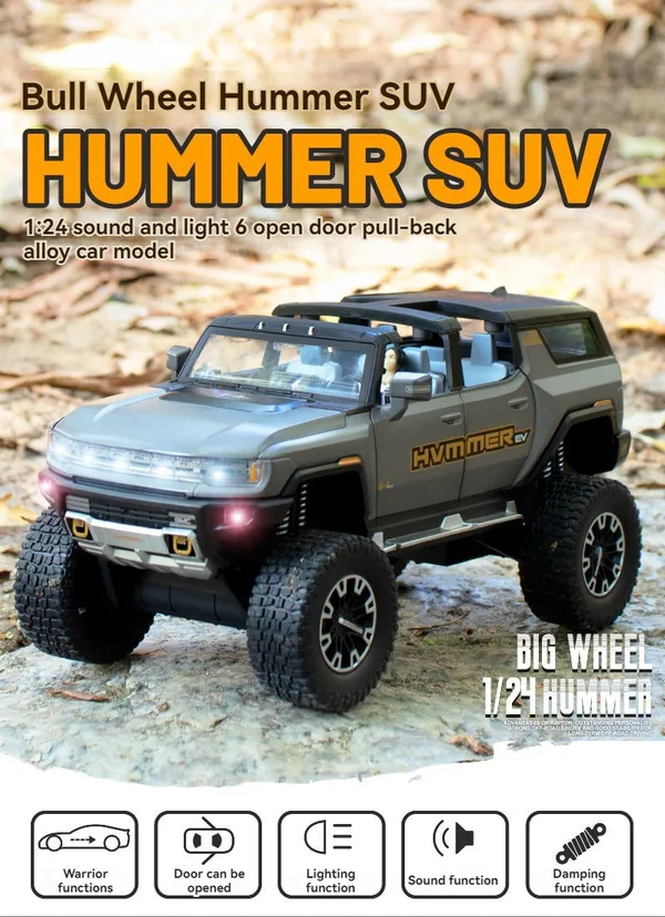 CHT-301046 Big Off-roads Wheel Diecast Toys Car HUMMER Metal Model Coll