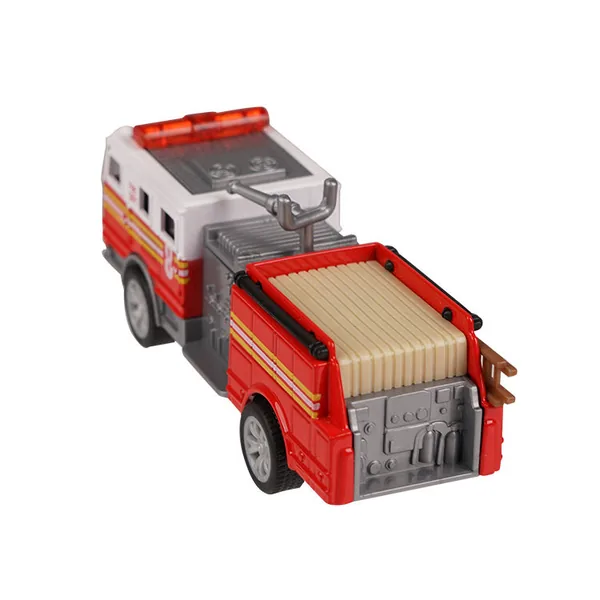 CHT-197350 Toys Simulation Toy Car Pull Back Die Cast Fire Truck Car wi