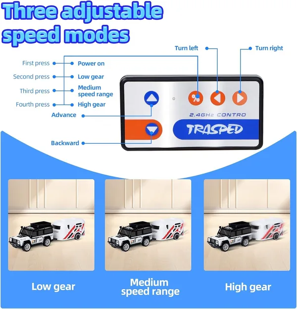 CHT-289938 Mini Alloy Off-Road Remote Control Car for Kids 164 Scale 2.