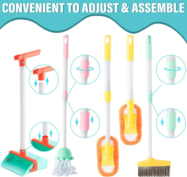 CHT-266426 14 Pcs Cleaning Set Pretend Play Toy Toddler Cleaning Set In
