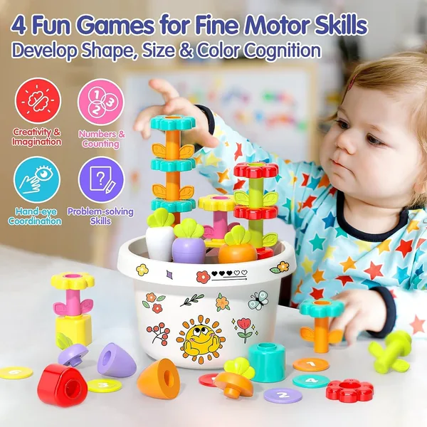 TL2022 Montessori Toys for Baby Sensory Learning Resources Car Acti