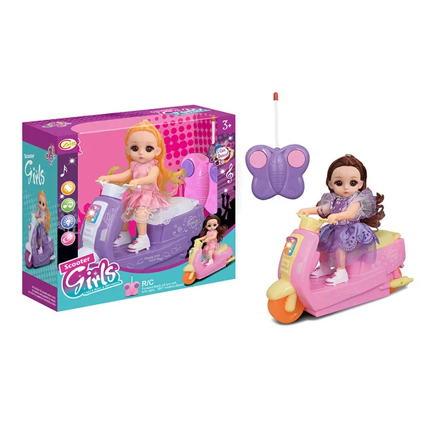 CHT-272706 2.4Ghz Remote Control Motorcycle Doll with Light and Music,