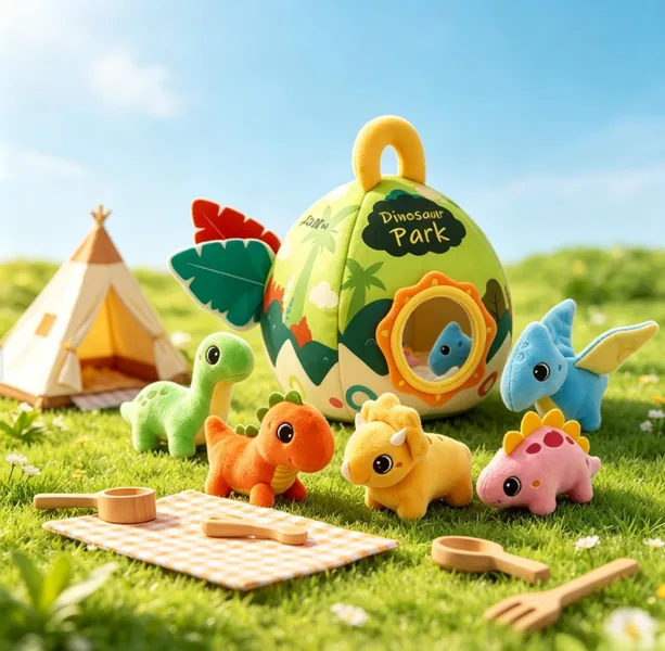 CHT-351204 Plush Dinosaur House