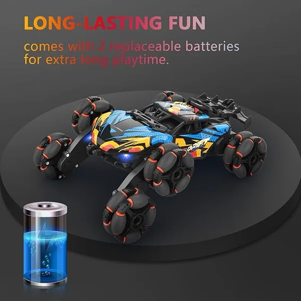 CHT-306028 6WD RC Drift Stunt Car with Light-Up Toys 360 Rotating Spray