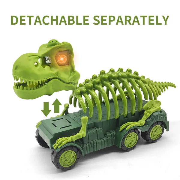CHT-271351 Portable Pull Back Dinosaur Car Storage Toy Carrier With Lig