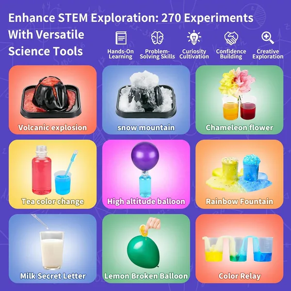 CHT-282857 STEM Science Kit Learning Scientific Toys 270+ Lab Experimen
