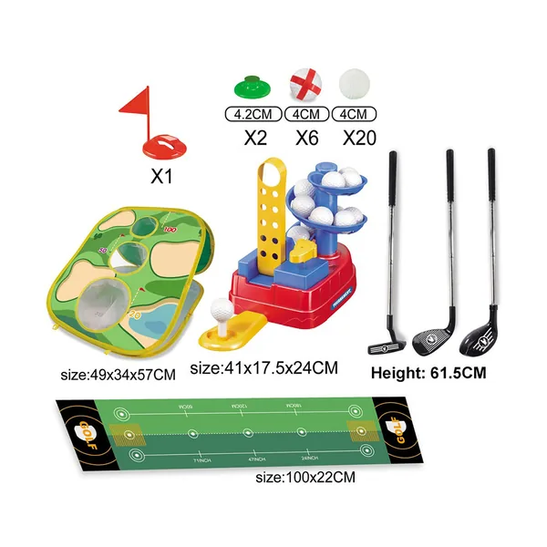 CHT-305382 2024 New Outdoor Golf Game Set for Children Featuring Puttin