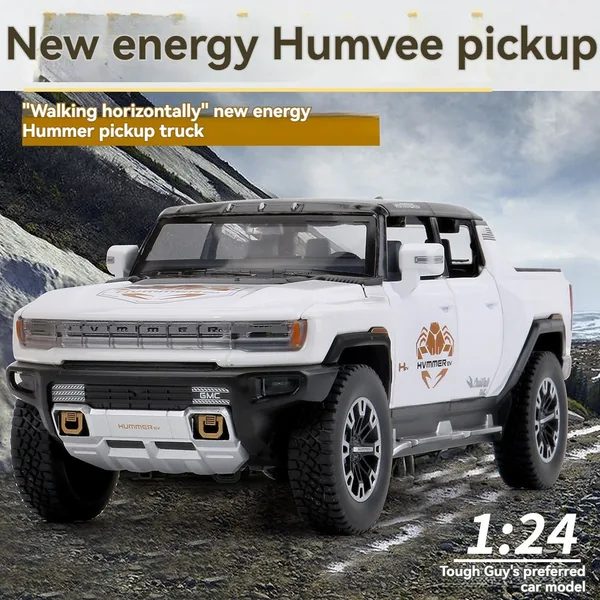 CHT-301045 Diecast Toys HUMMER PICKUP Metal Car Model Kid Cars Collecti