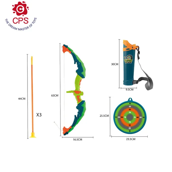 CHT-304303-CPS304304 New Design Light-Up Bow and Arrow Toy Indoor Outdoor Night S