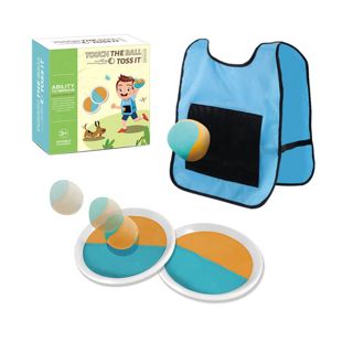 Children's Outdoor Sport Vest Dip Ball Chase Toss Game Set