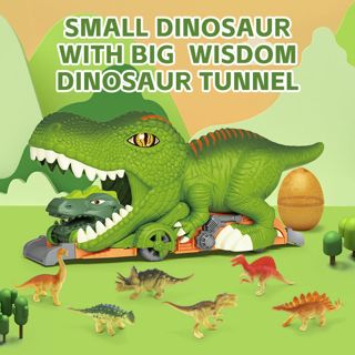 CHT-304480 Kids Dinosaur Swallowing Car Toy with Mini Dino Figures Slid